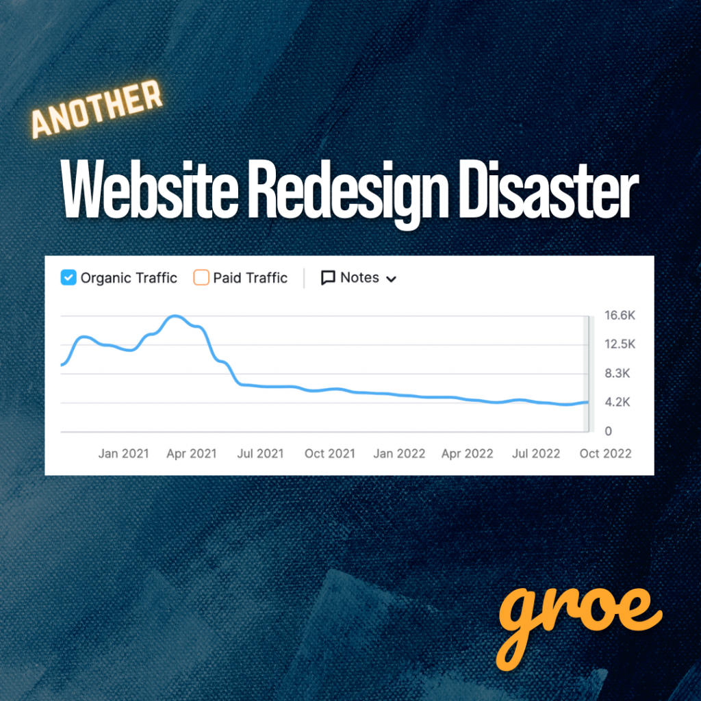 Website Redesign Disaster