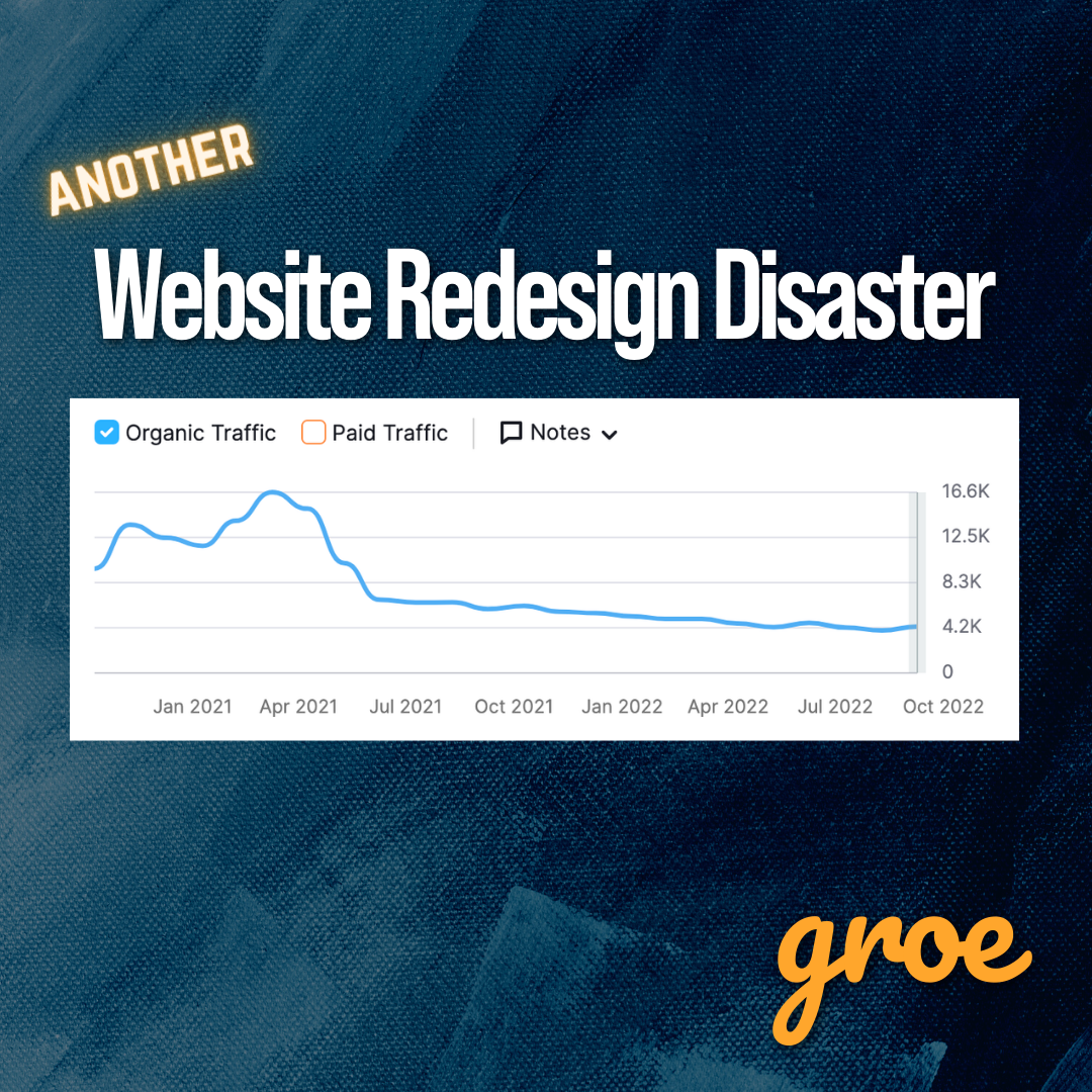 Website Redesign Disaster